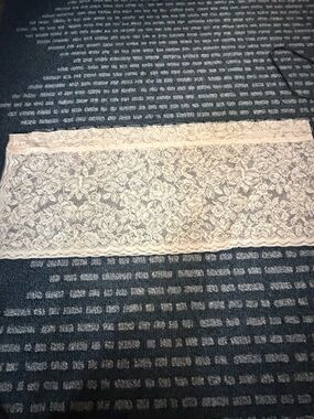 Light Pink Lace Valence 78 inches by 16 inches